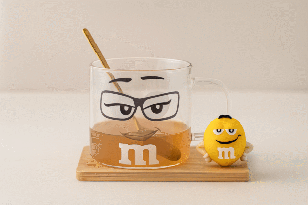 مج زجاج مستر ام اصفر