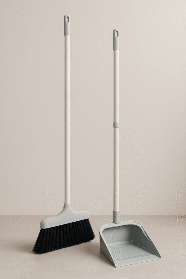 جاروف بالمكنسة