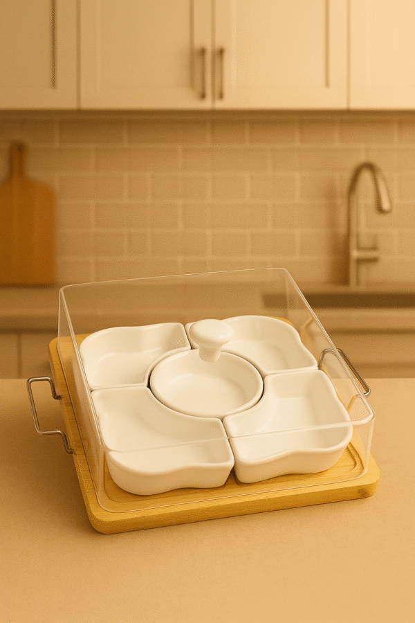 طقم مكسرات 5قطع بالغطاء