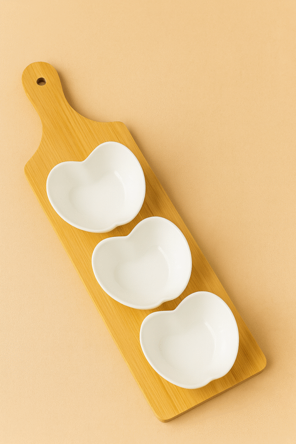 طقم سيراميك 3 قطع تفاحة